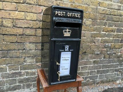 Royal Mail post box -black